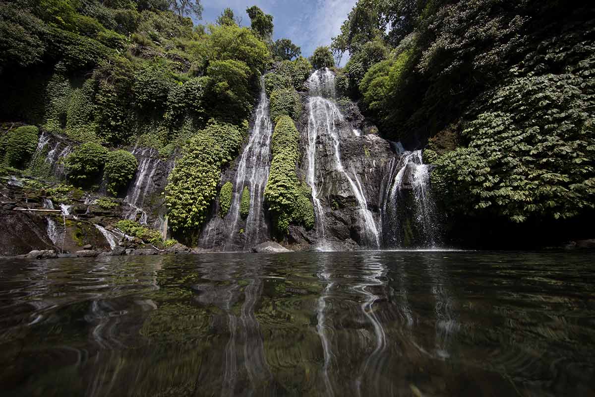 banyumala waterfall with canon eos 5d mark iv