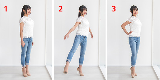 S-shaped pose in 3 steps