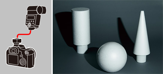 Off-camera flash (side lighting)