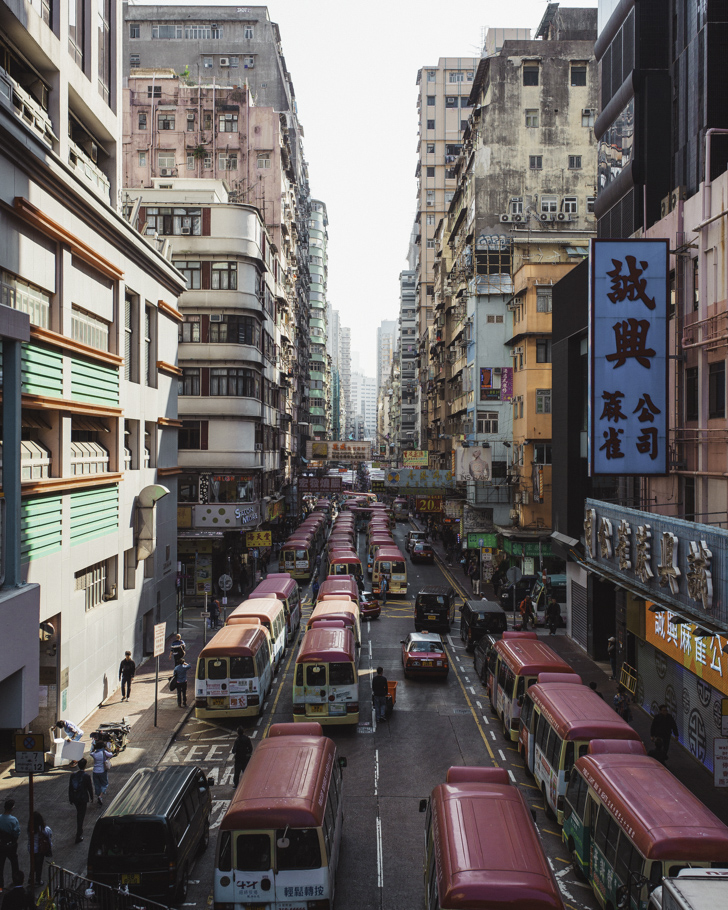 hongkong street traffic