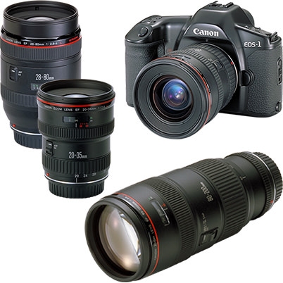 EOS-1,EF 20-35mm f/2.8L,EF 28-80mm f/2.8-4L USM,EF80-200mm f/2.8L