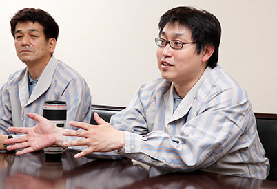 Developers during interview