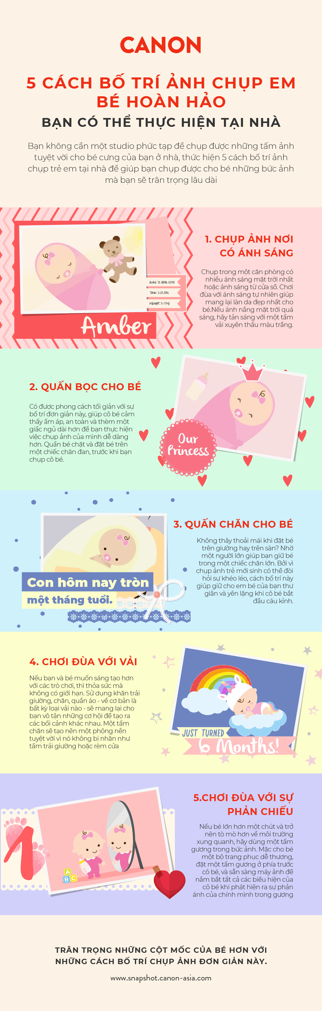 5 perfect baby photo set ups you can do at home