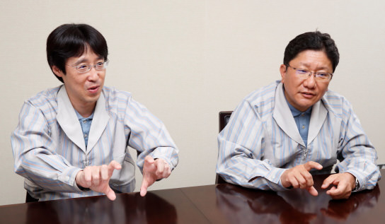 Developers during interview