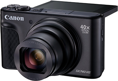 PowerShot SX740 HS front (slant)