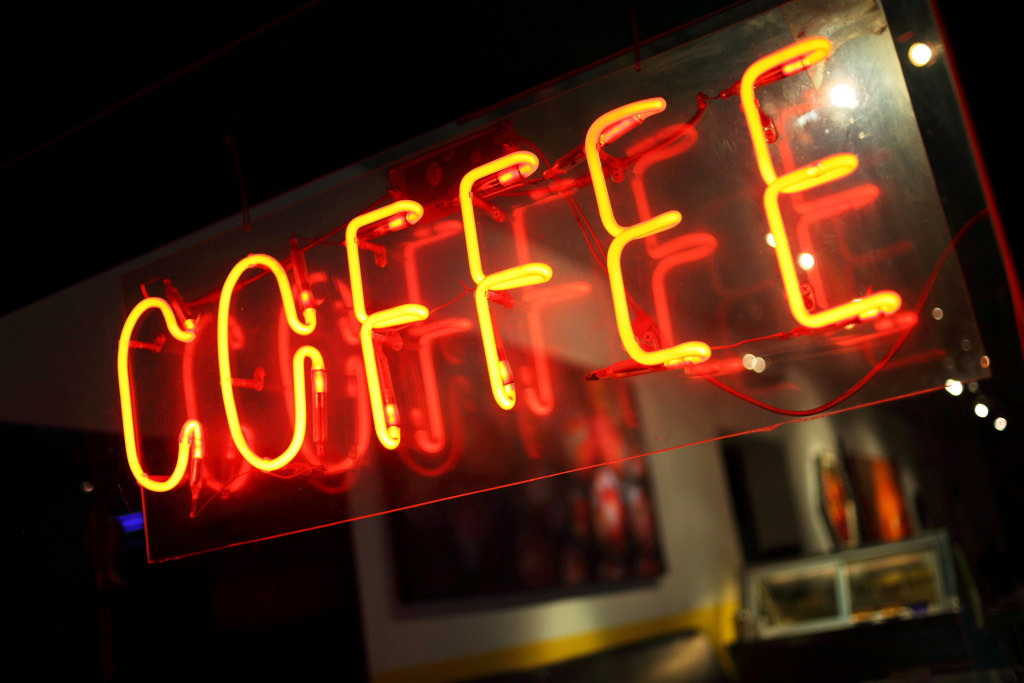 Neon vintage signboard