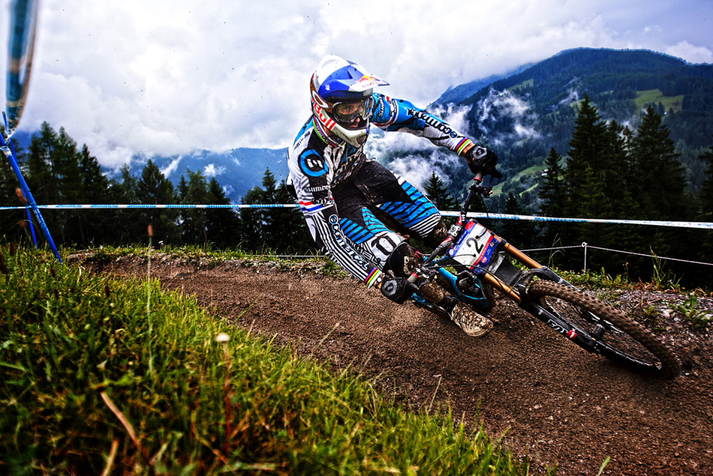 Bike race with fast shutter speed