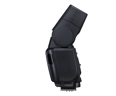 Speedlite EL-100 left profile (flash head tilted up)