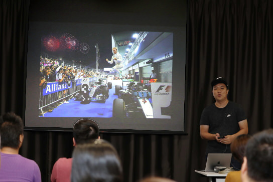 Yong Teck giving talk