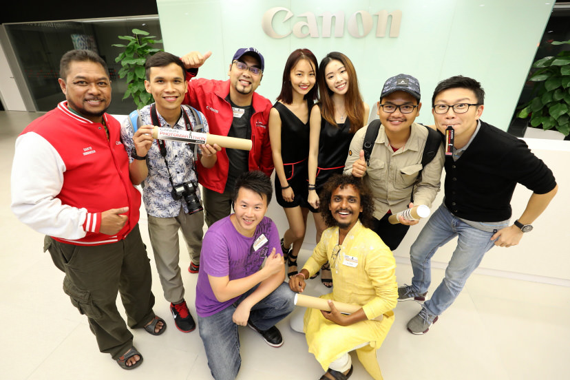 Group shot with models