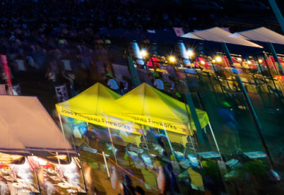 Failed multiple exposure: Double vision tents