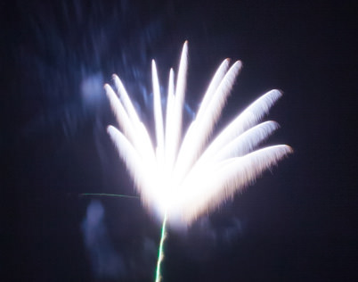 Overexposed firework