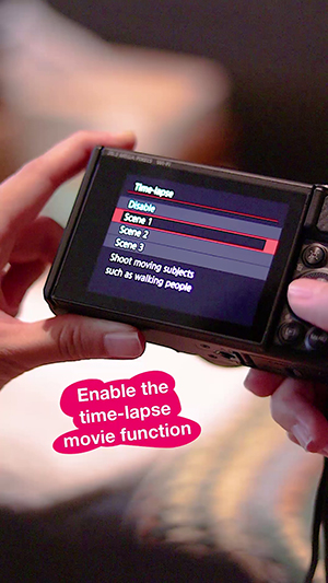 powershot sx740hs timelapse function