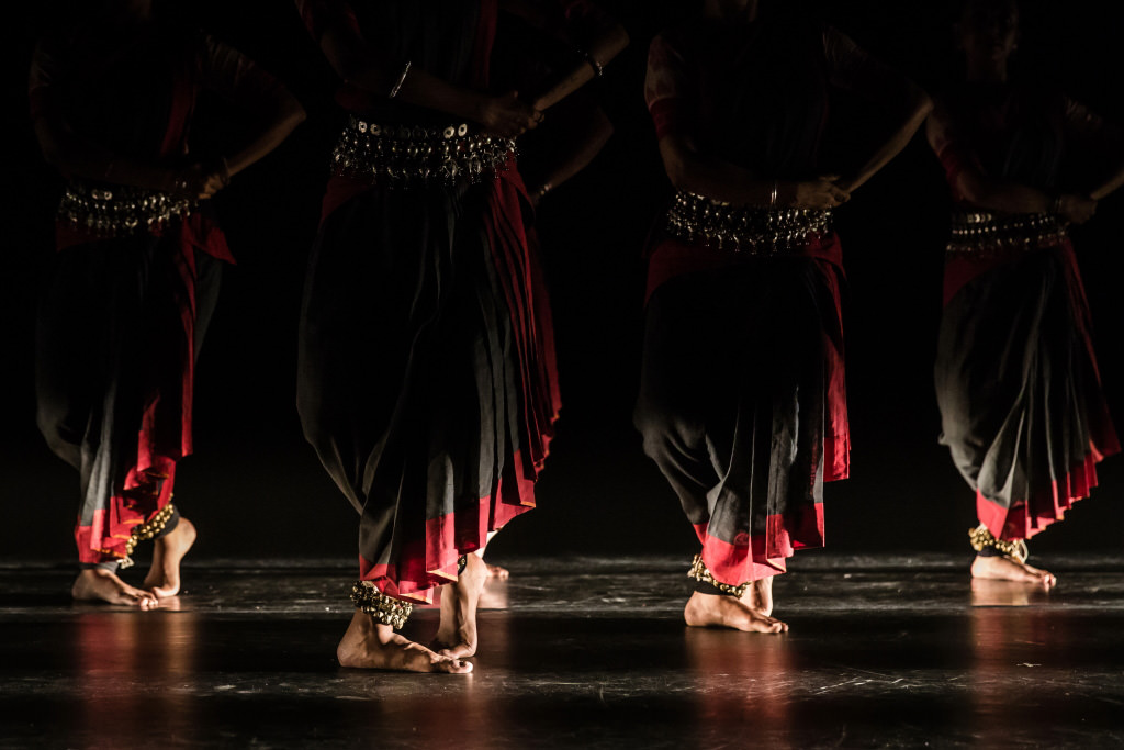Indian dance: Closeups of feet