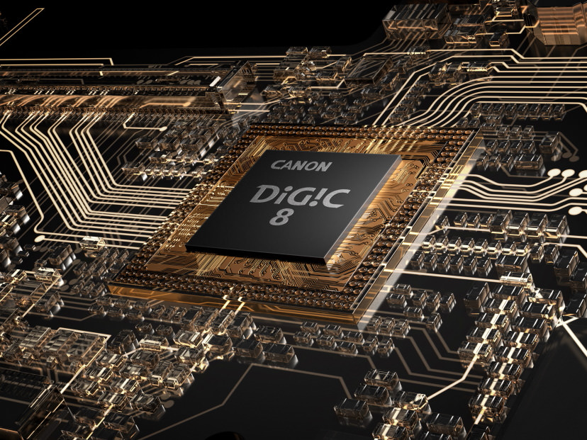 DIGIC 8 chip in circuit