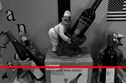 Assortment of objects showing red horizontal line