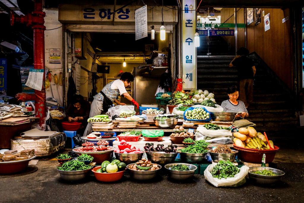 vegetable stall on the street
