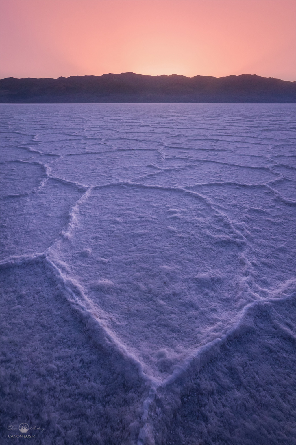 Salt flats in Badwater Basin 