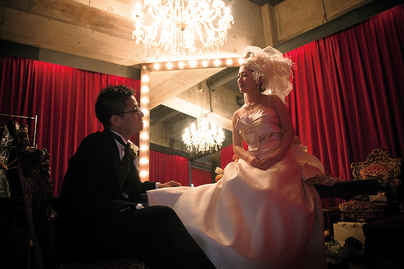 Indoor wedding photography hero