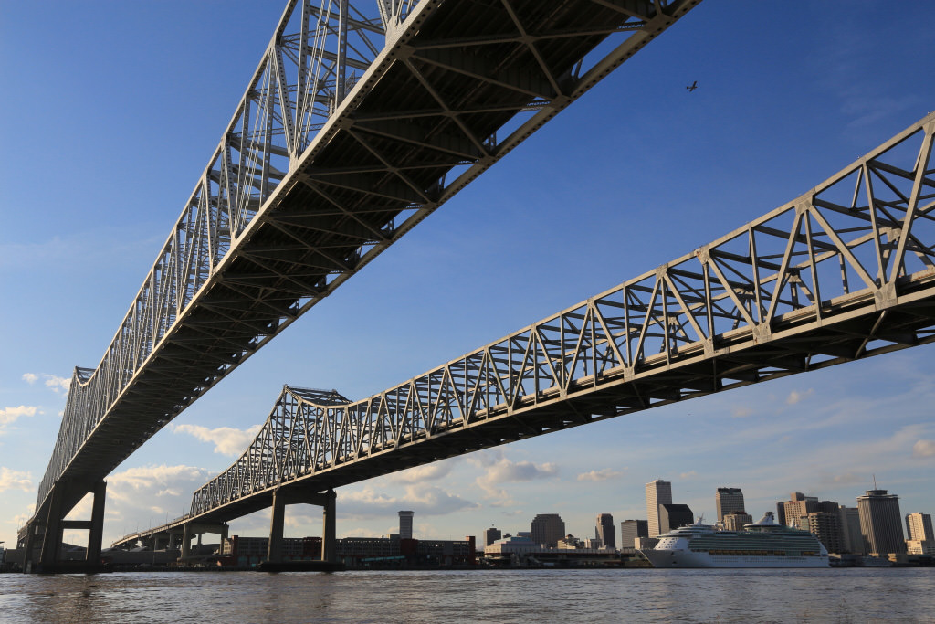 Cityscape with bridges
