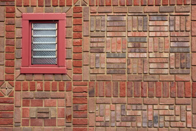 Bricks on wall