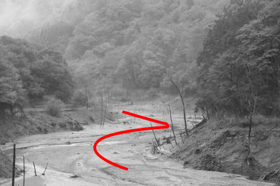 Meandering river (illustration)