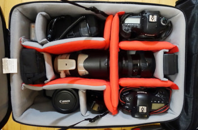 Anzawa’s camera bag