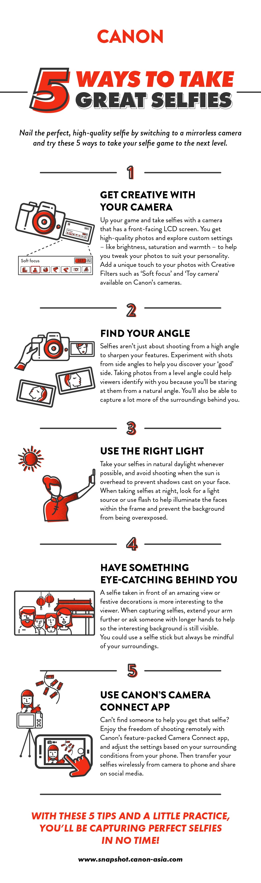 5 Way to Take Great Selfies