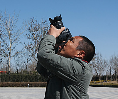 Test shooting for sensor dust