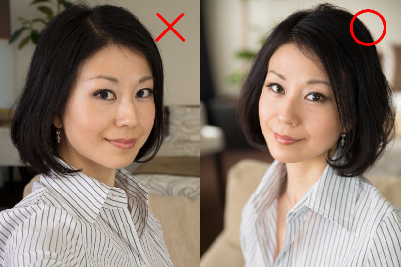 Portrait with no catchlights, portrait with catclights