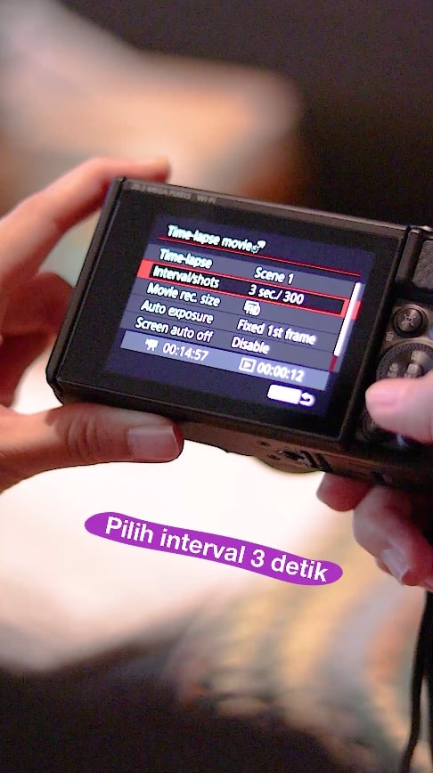 timelapse timer settings