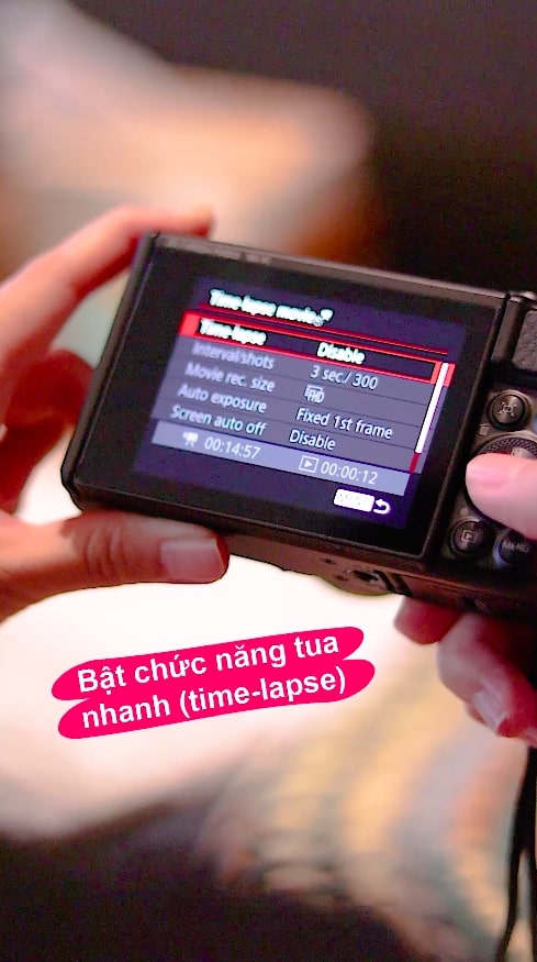 powershot sx740hs timelapse function