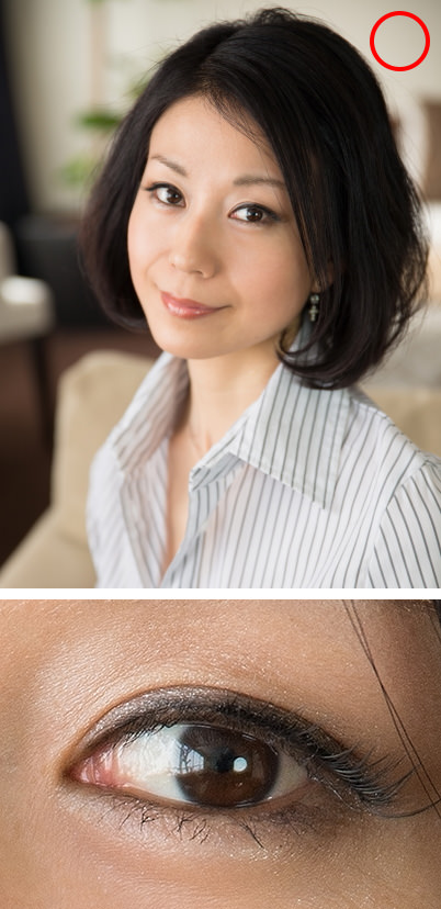 Portrait with catchlights