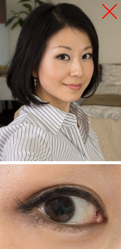 Portrait without catchlights