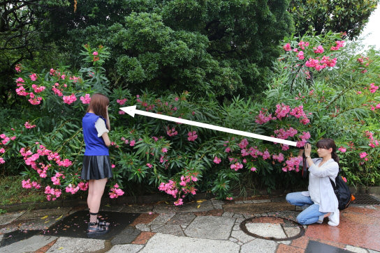 Shooting distance from subject