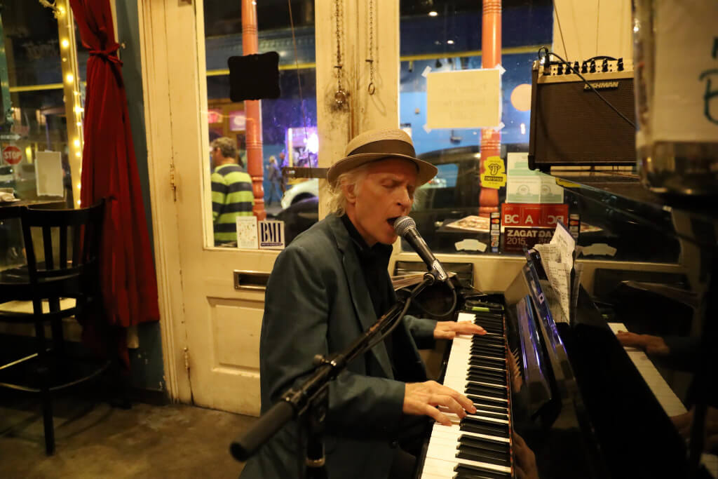 Pianist in a bar