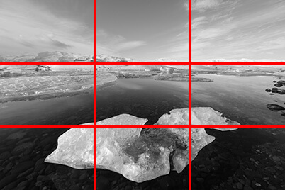 Ice on river (grid)