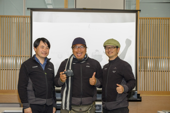 Mohd Safuan with GOTO AKI and Hirokazu Nagane