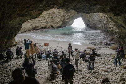 CPMC2019 photographers at Shiraito Waterfall