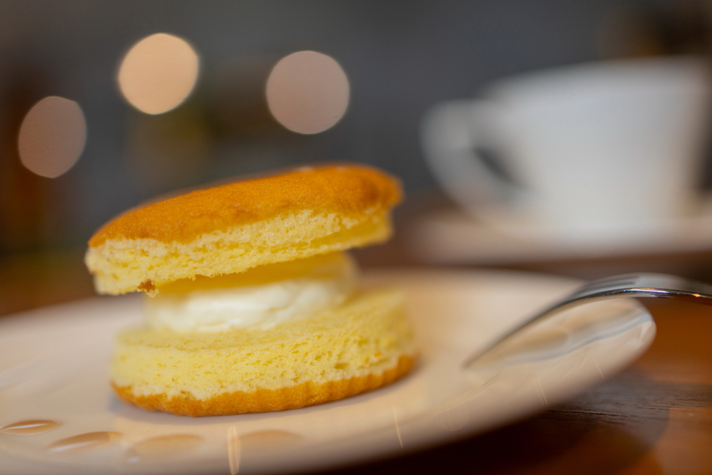 Environmental close-up of dessert