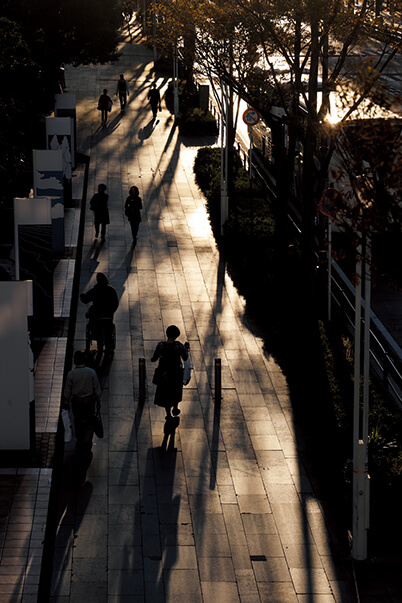 weak, blurred shadows