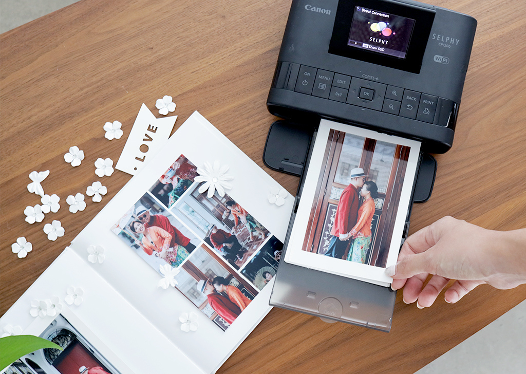 Print out your photos with a SELPHY Compact Photo Printer