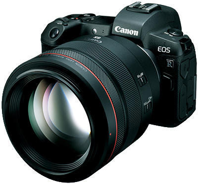 EOS R with RF85mm f/1.2L USM attached