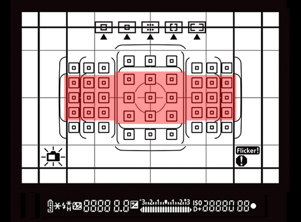 OVF AF points on EOS 90D