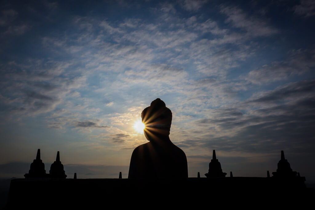 Sunrise at Borobudur Temple
