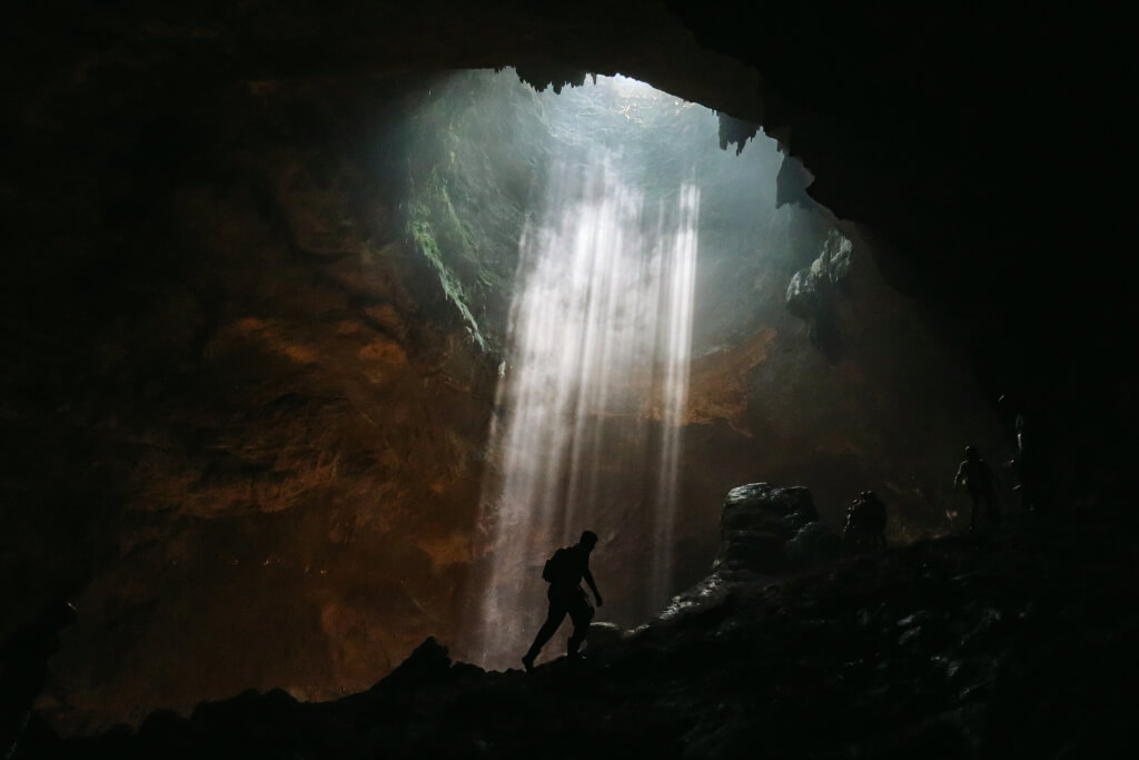 Light of Heaven in Jomblang Cave
