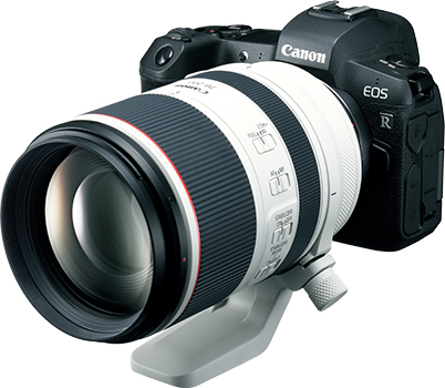 EOS R with RF70-200mm f/2.8L IS USM attached