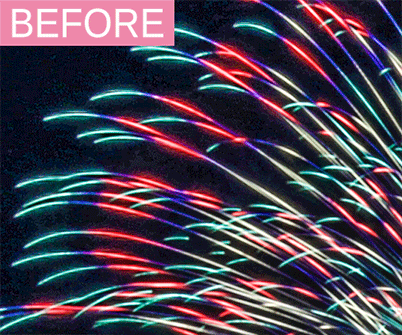 GIF showing differences before and after applying DLO