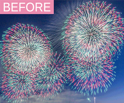 GIF comparing closeup before and after colour temperature adjustment