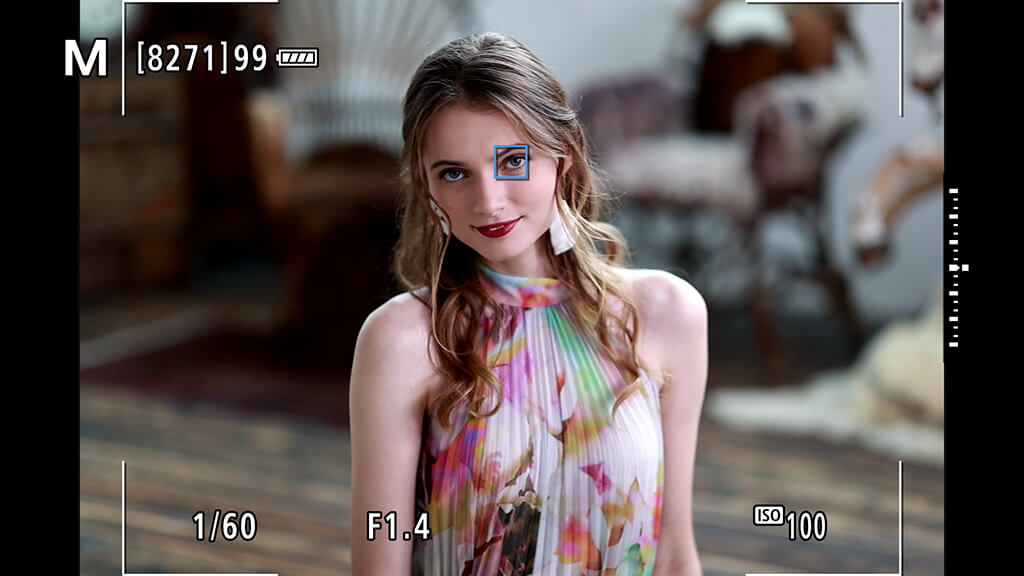 Eye Detection AF in Servo AF mode